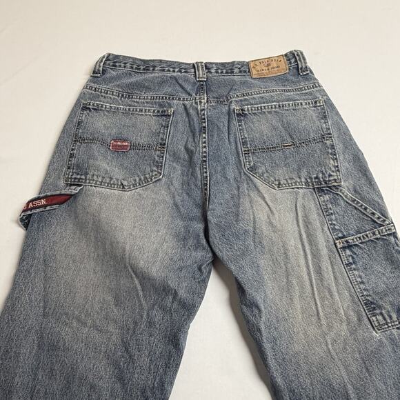 Vintage US Polo Assn Jeans Mens 34x34 Blue Carpenter Utility Workwear Y2K - Picture 3 of 16